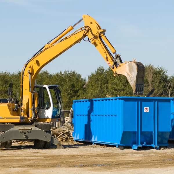 can i request a rental extension for a residential dumpster in Birdseye Indiana